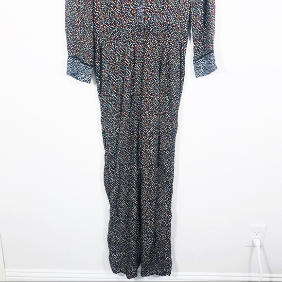 🔥MOVING SALE🔥 Anthropologie ETT TWA Christine Silken black jumpsuit - Picture 5 of 12